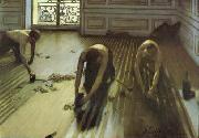 Gustave Caillebotte The Floor Strippers oil painting on canvas